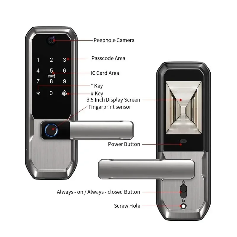 Smart Door Lock Wifi - Tuya WiFi Smart Door Lock With
