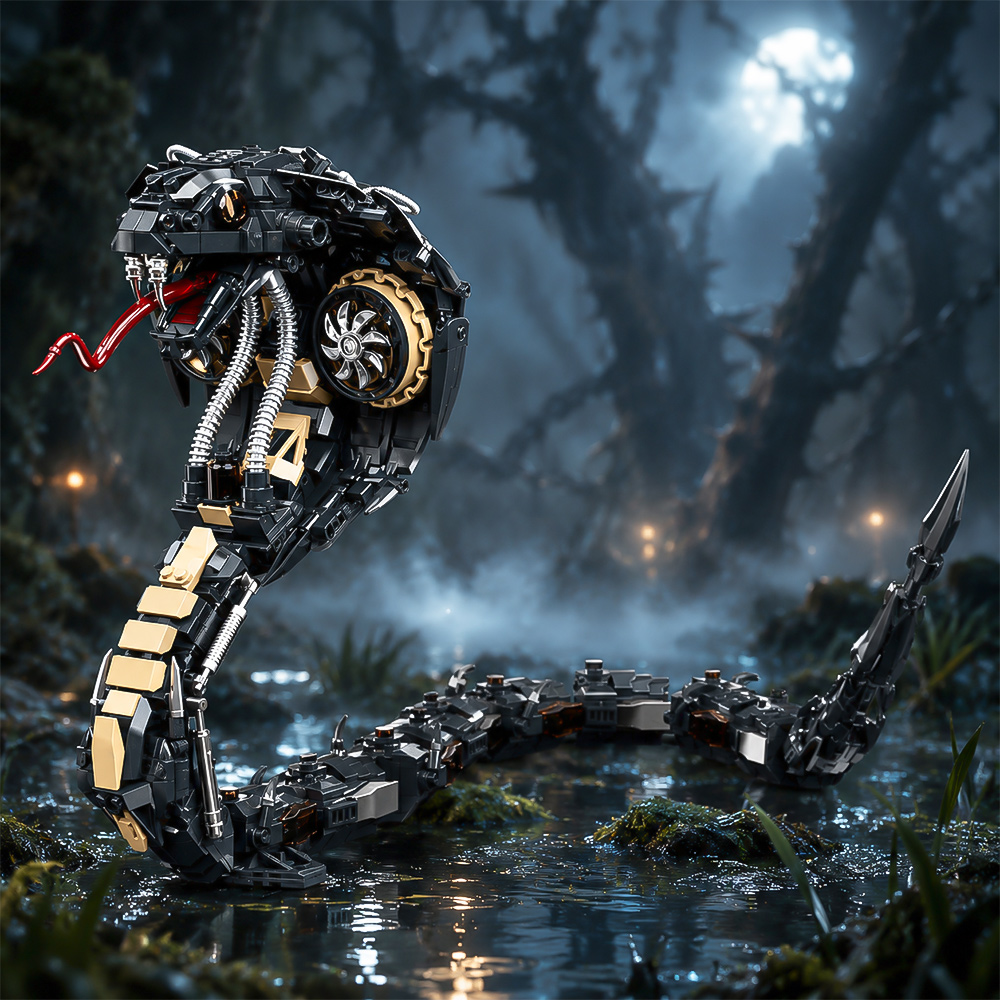 Mechanical Cobra Style Animal  - Stem Robotics Kit ulasan dan harga