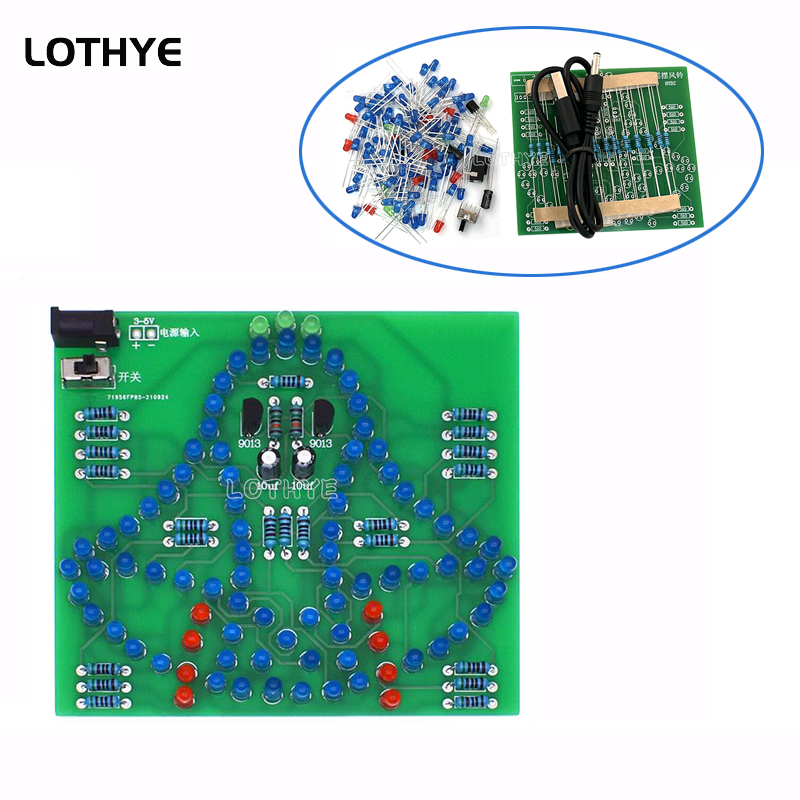 DC 3-5V LED Light Swing Wind C - Electronics Project Kit ulasan dan harga