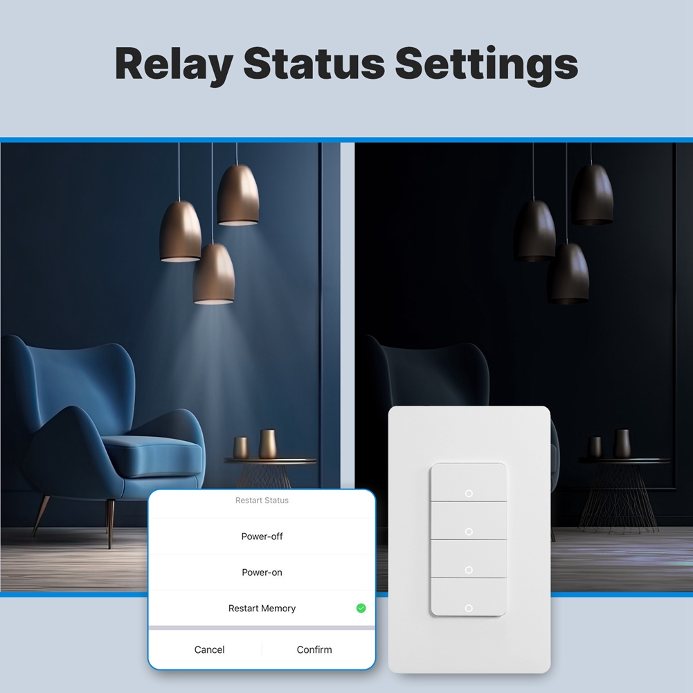 THIVN-Matter Wifi Smart Light  - Smart Light Switch Wifi ulasan dan harga