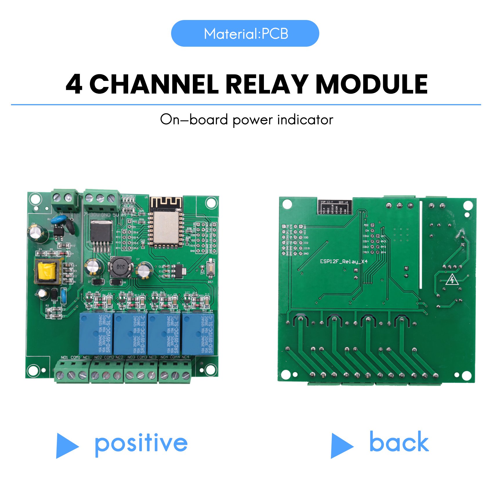 SCLS ESP8266 Wireless WIFI 4 C - Esp8266 Relay Module ulasan dan harga