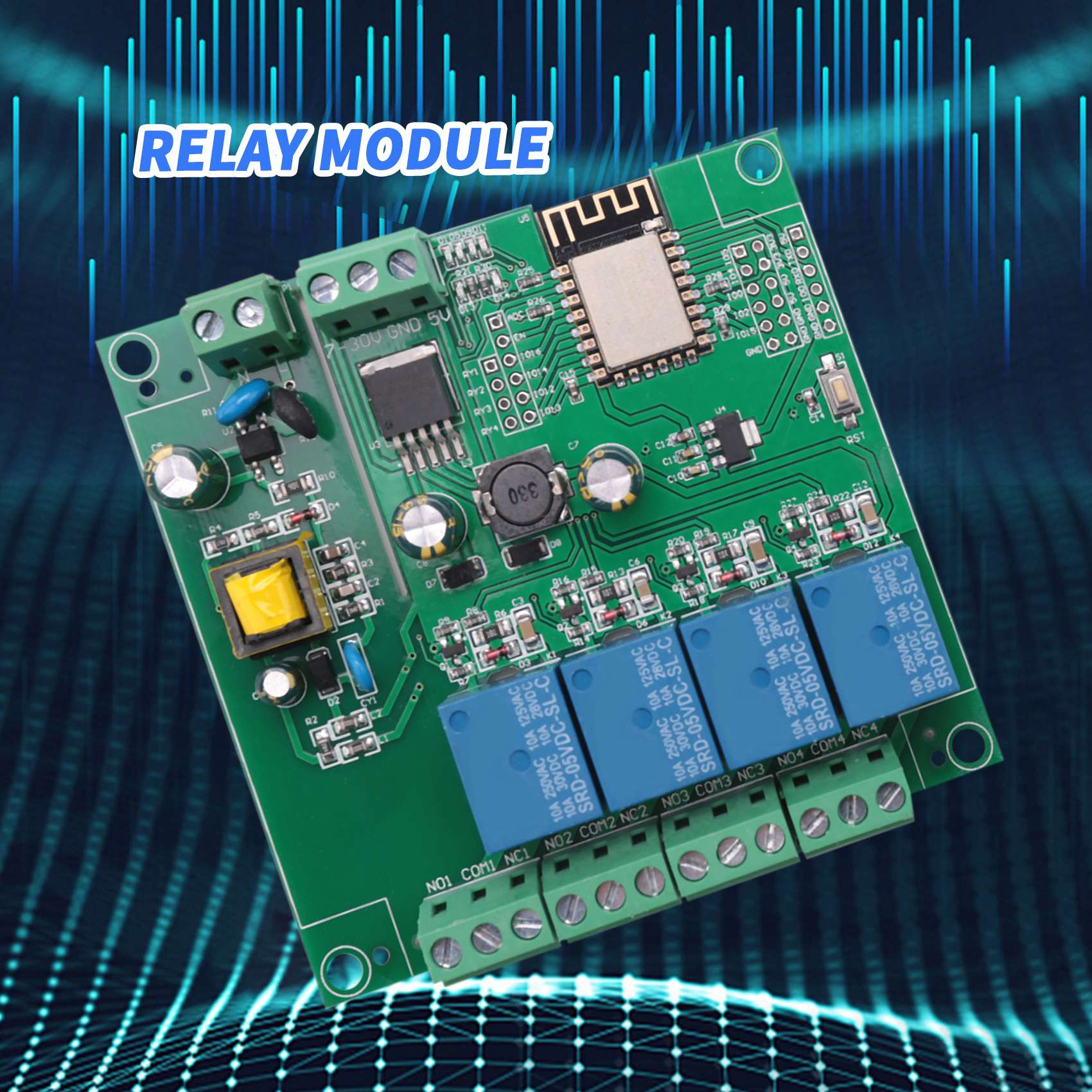 SCLS ESP8266 Wireless WIFI 4 C - Esp8266 Relay Module ulasan dan harga