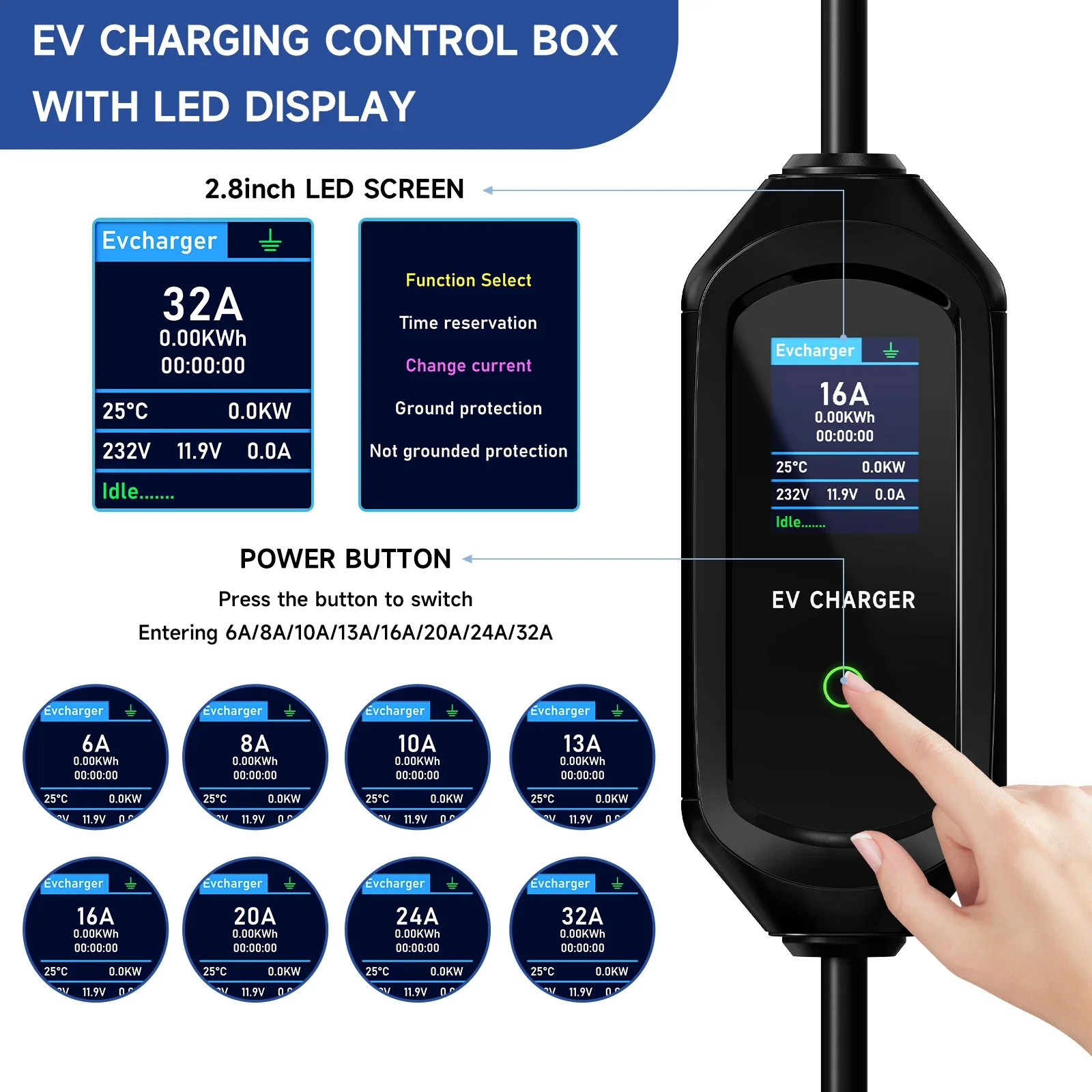 Puppyfc 7.2KW Type1 EV Charger - Wifi Smart Plug ulasan dan harga
