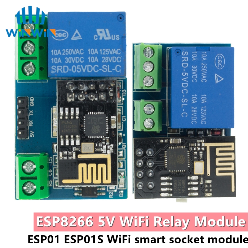 ESP8266 ESP-01 ESP-01S 5V WiFi - Esp8266 Relay Module ulasan dan harga