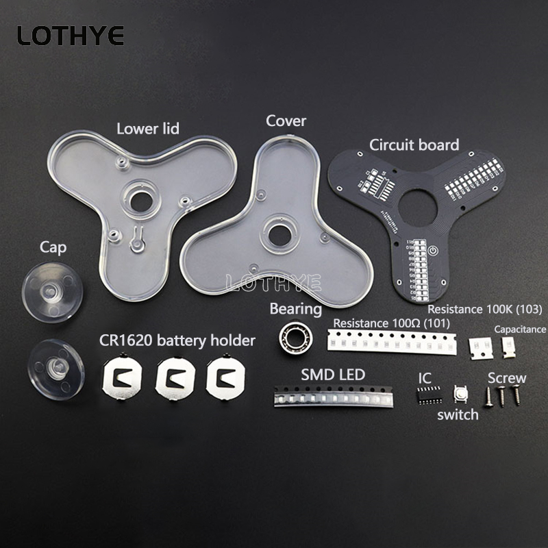 LED Fidget Spinner Manufacture - Electronics Project Kit ulasan dan harga