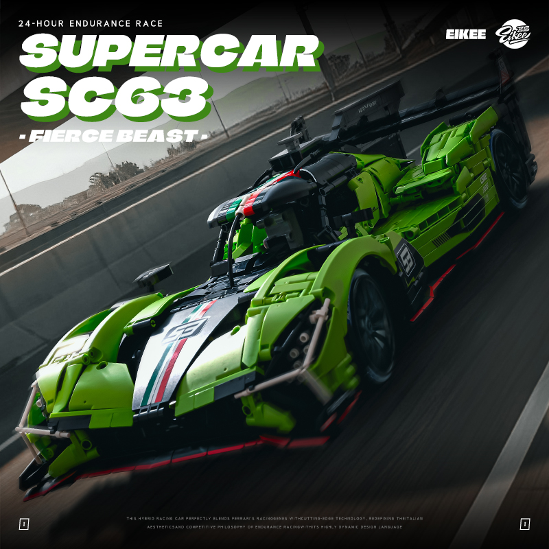 MOC Lamborghini SC63 WEC & IMS - Stem Robotics Kit ulasan dan harga