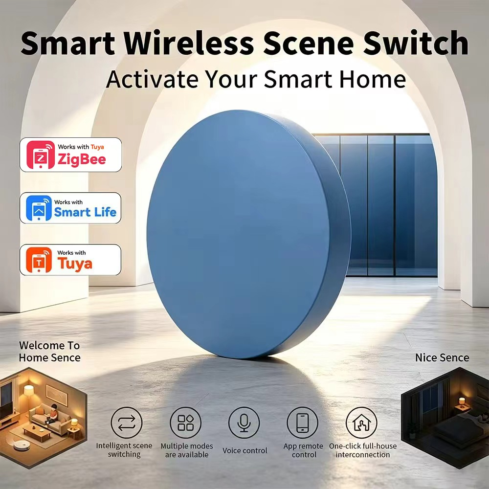 Zigbee Smart Scene Push Button - Smart Home Automation Kit ulasan dan harga