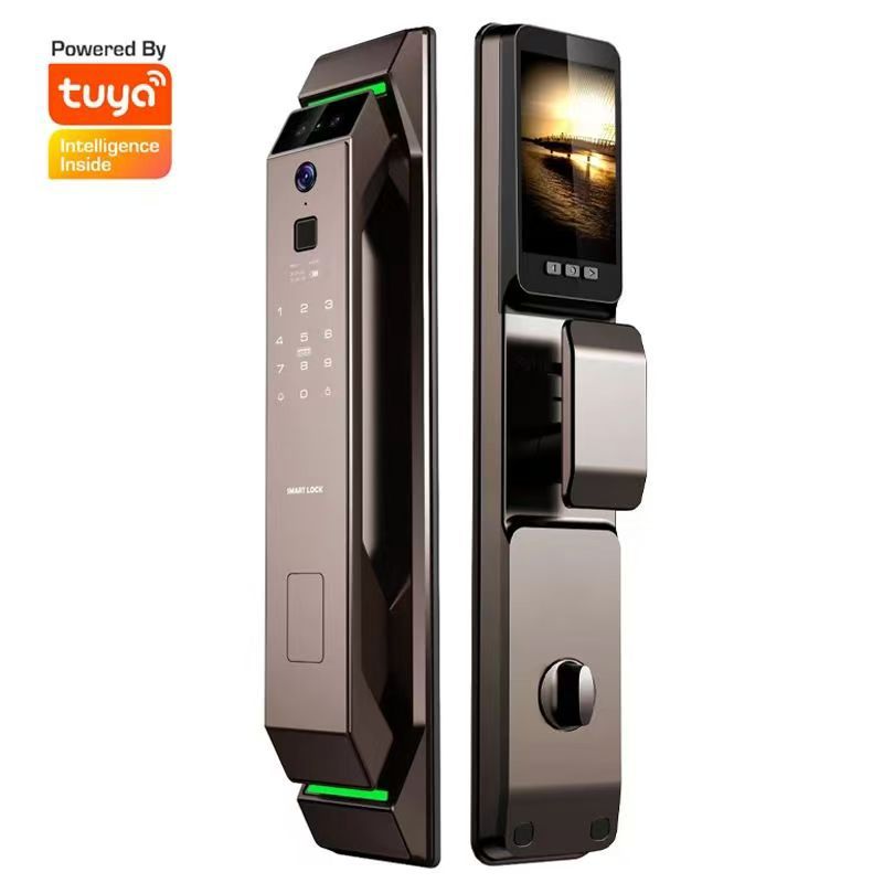 3D Facial Recognition Fingerpr - Smart Door Lock Wifi ulasan dan harga