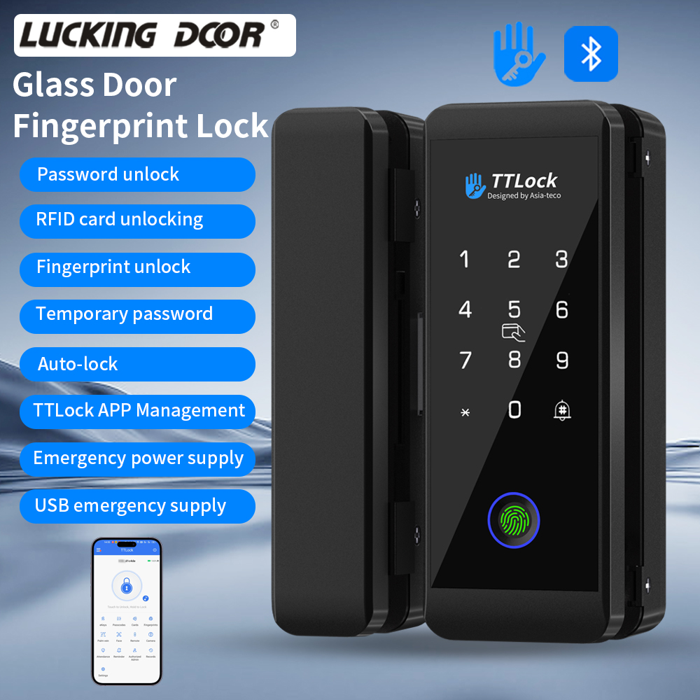 TTLOCK Smart Glass Lock Finger - Smart Door Lock Wifi ulasan dan harga